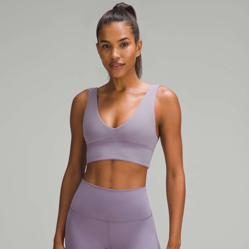lululemon Align™ V-Neck Bra *Light Support, A/B Cup, Purple Ash